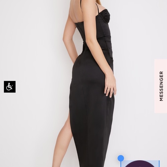 NWOT House of CB Flora S plus cup Black Dress - Picture 4 of 15